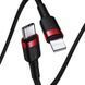 Кабель Baseus Cafule Cable Type-C to iP PD 20W 1m Red+Black CATLKLF-91 фото 4