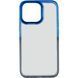 Чехол TPU+PC Fresh sip series для Apple iPhone 13 Pro (6.1") Черный / Синий 777-06714 фото 2