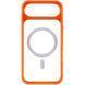 Чохол TPU+PC GETMAN Moon Clear with MagSafe для Apple iPhone 17 Air (6.5") Orange 656-08409 фото 3