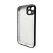 Чехол AG Glass Sapphire Frame MagSafe для iPhone 15 Black 666-02817 фото 2