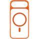 Чохол TPU+PC GETMAN Moon Clear with MagSafe для Apple iPhone 17 Air (6.5") Orange 656-08409 фото 2