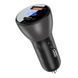 Автомобильное зарядное устройство ACEFAST B6 metal 63W (USB-A+USB-C) with digital display 6974316280972 фото 1
