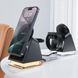 Бездротовий зарядний пристрій ACEFAST E17 desktop 3-in-1 wireless charging holder Black 656-01265 фото 7