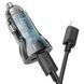 Автомобильное зарядное устройство HOCO Z47A Transparent Discovery Edition dual port PD30W+QC3.0 car charger 656-00351 фото 2