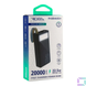 Портативний акумулятор Power Bank Ridea RP-D20L+ Phoenix20+ PD/QC 3.0 20W digital display + lamp 20000 mAh Чорний 216-00031 фото 5