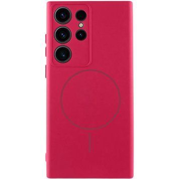 Чехол Silicone Cover Lakshmi Full Camera with MagFit для Samsung Galaxy S25 Ultra Красный 555-01988 фото