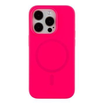 Чехол Glow Silicone Case with Magsafe для iPhone 14 Pro Max Hot pink 214-03915 фото