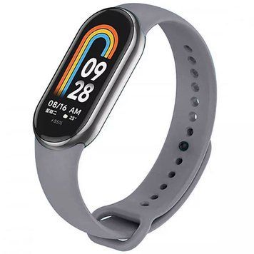 Силіконовий ремінець для Xiaomi Mi Band 8/9/10 Dark Gray 212-01345 фото