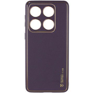 Шкіряний чохол Xshield для Xiaomi 14 Pro Фіолетовий / Dark Purple ILSO-00000069362-14 фото