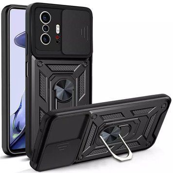 Ударопрочный чехол Camshield Serge Ring для Xiaomi 11T / 11T Pro Black 777-04674 фото