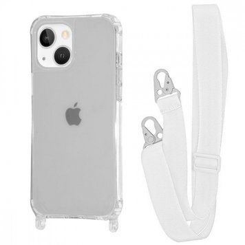Чехол WAVE Clear Case With Strap для Iphone 13 White 208-05232 фото