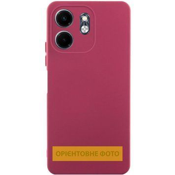 Чохол TPU GETMAN Liquid Silk Full Camera для Motorola Moto G15 4G Бордовий / Marsala ILSO-00000079696-2 фото