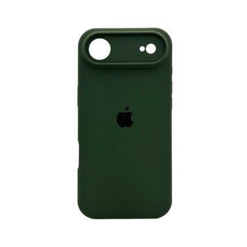 Силиконовый чехол с закрытой камерой для iPhone 17 Air Dark Green 666-04383 фото