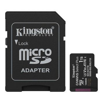 Карта памяти microSDXC (UHS-1 U3) Kingston Canvas Select Plus Gen3 1Tb class 10 А1 V30 (R-150MB/s) (adapter SD) SDCS3/1TB фото