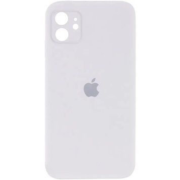 Силиконовый чехол с квадратными бортиками для iPhone 11 White 208-00845 фото