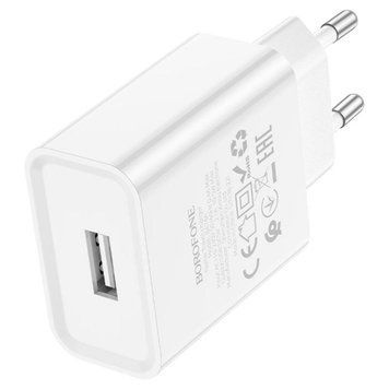 Мережевий зарядний пристрій BOROFONE BA74A Aspirer single port charger White 656-01329 фото