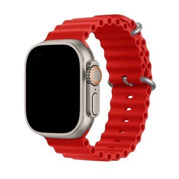 Силиконовый рифлёный ремешок Ocean для Apple Watch 38/40/41 mm Красный 212-00488 фото