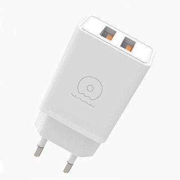 Мережевий зарядний пристрій WUW-C155 2USB 3.1A white 656-01393 фото