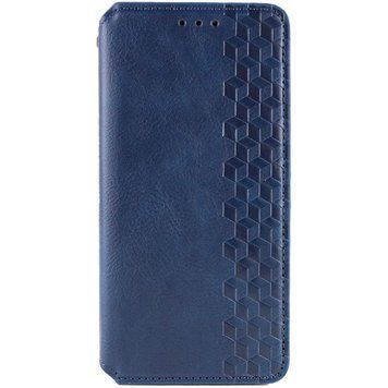Кожаный чехол-книжка GETMAN Cubic для Google Pixel 7a Синий 555-01784 фото