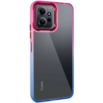 Чехол TPU+PC Fresh sip series для Xiaomi Redmi 12 Синий / Розовый 777-06615 фото