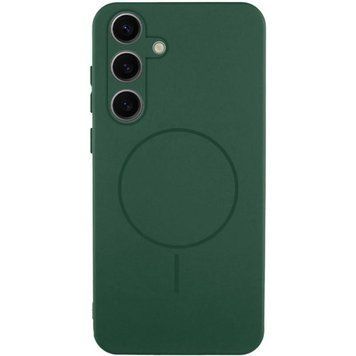 Чехол Silicone Cover Lakshmi Full Camera with MagFit для Samsung Galaxy S26 Dark green 777-09205 фото