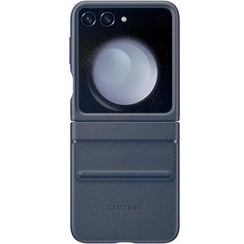 Кожаный чехол Leather Case для Samsung Galaxy Z Flip5 Blue 555-03213 фото