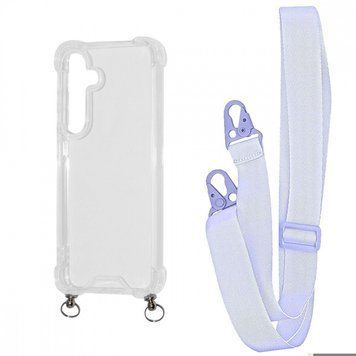 Чохол WAVE Clear Case With Strap для Samsung Galaxy S24 Plus Light Purple 208-05182 фото