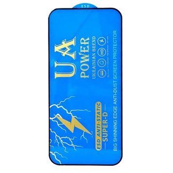Захисне скло UA POWER ESD Anti-Static Super-D для iPhone 15 Pro 204-00151 фото