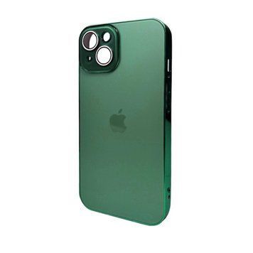 Чохол AG Glass Sapphire Frame MagSafe для iPhone 15 Cangling Green 666-02818 фото