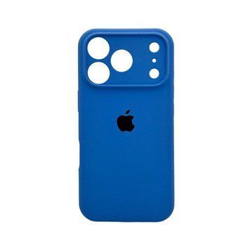 Силиконовый чехол с закрытой камерой для iPhone 17 Pro Royal Blue 666-04233 фото