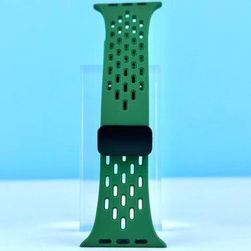 Силиконовый ремешок Sport Strap Magnet Buckle для Apple Watch 38/40/41 mm Green 212-02827 фото