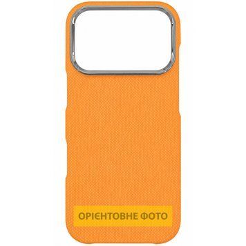 Чехол PC Carbon Protection Slim with MagSafe для Apple iPhone 16 Pro (6.3") Orange 214-04802 фото