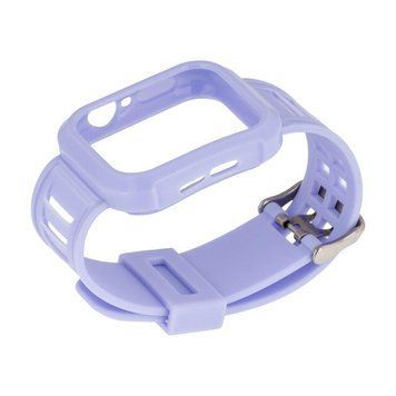 Ремешок для Apple Watch Band Silicone Shine + Protect Case 44mm Purple 212-01132 фото
