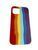 Силиконовый чехол Rainbow для iPhone 12/12 Pro Red/Grape 888-00108 фото