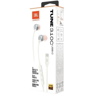 Наушники JBL Tune 310C USB-C White (JBLT310CWHT) JBLT310CWHT фото