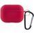 Силіконовий футляр з мікрофіброю для навушників Airpods Pro Rose Red 203-00230 фото