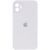 Силиконовый чехол с квадратными бортиками для iPhone 11 White 208-00845 фото