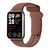 Ремінець для Xiaomi Mi Band 8 Pro/Mi Band 9 Pro/Redmi Watch 4 Silicone Brown 212-02579 фото