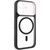 Чохол TPU+PC GETMAN Moon Clear with MagSafe для Apple iPhone 17 (6.3") Black 656-08410 фото