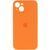 Силиконовый чехол с закрытой камерой для iPhone 13 Orange 208-00739 фото