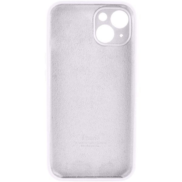 Силіконовий чохол з закритою камерою для iPhone 14 White 666-00828 фото
