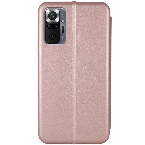Шкіряний чохол-книжка Classy для Xiaomi Redmi Note 10 Pro / 10 Pro Max Rose Gold 777-05908 фото