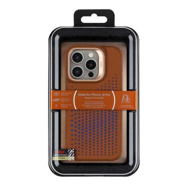 Чохол Kajsa Splendid Collection Circle with MagSafe для iPhone 16 Pro Brown 2020000509158 фото