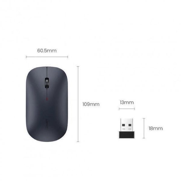 Манипулятор мышь UGREEN MU001 Portable Wireless Mouse (Black) UGR-90372 фото