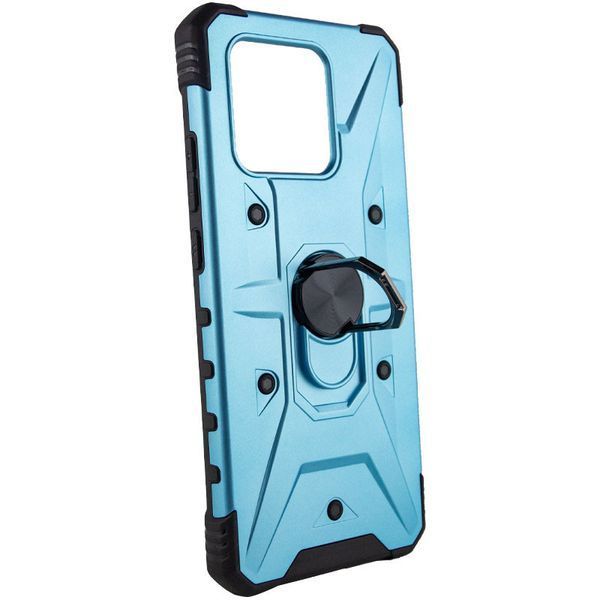 Ударопрочный чехол Pathfinder Ring для Xiaomi Redmi 10C / Poco C40 Light Blue 777-07893 фото