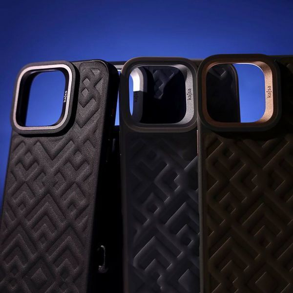 Чехол Kajsa Rhombus Collection with Magnetic Ring iPhone 16 Pro Black 656-08184 фото