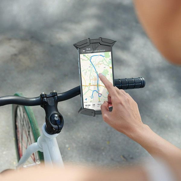 Тримач для мобільного BOROFONE BH72 Airfly bicycle motorcycle universal holder Black 656-00458 фото
