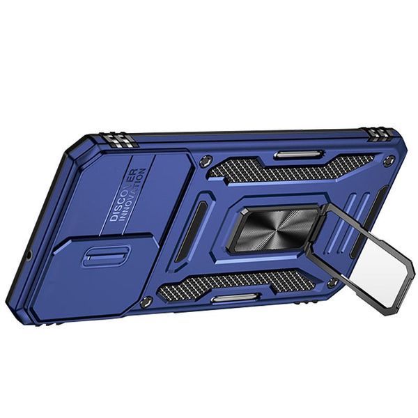 Ударостійкий чохол Camshield Army Ring для Samsung Galaxy A23 4G Navy Blue 777-05149 фото