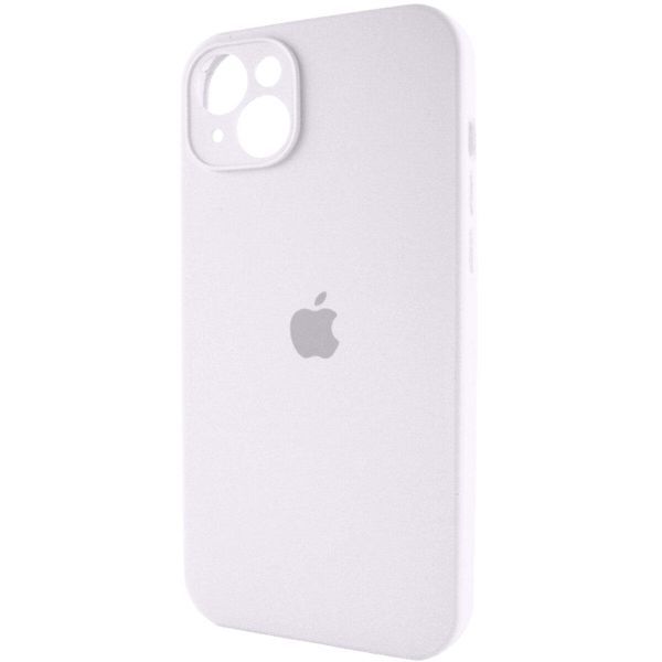 Силіконовий чохол з закритою камерою для iPhone 14 White 666-00828 фото