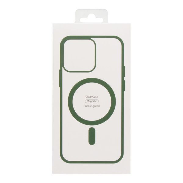 Чохол NEW TPU Color with Magsafe для iPhone 16 Forest Green 214-02584 фото